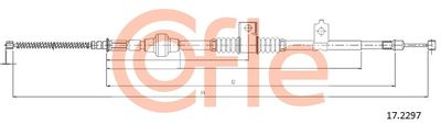 Cable Pull, parking brake COFLE 92.17.2297