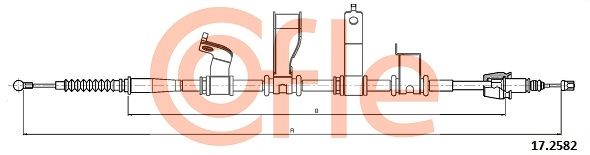 COFLE 92.17.2582 Cable Pull, parking brake