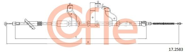 COFLE 92.17.2583 Cable Pull, parking brake