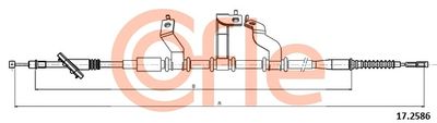 Cable Pull, parking brake COFLE 92.17.2586