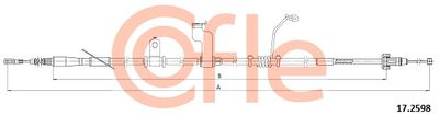 Cable Pull, parking brake COFLE 92.17.2598