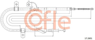 Cable Pull, parking brake COFLE 92.17.2601