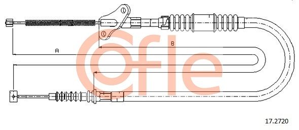 COFLE 92.17.2720 Cable Pull, parking brake