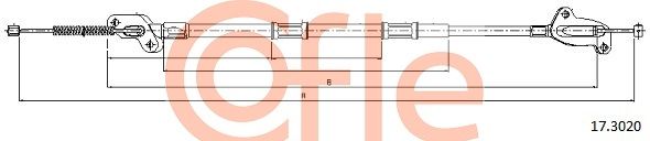 COFLE 92.17.3020 Cable Pull, parking brake