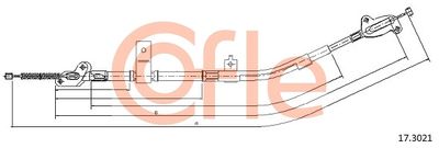 Cable Pull, parking brake COFLE 92.17.3021