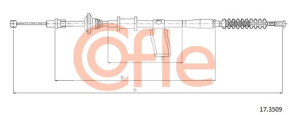 COFLE 92.17.3509 Cable Pull, parking brake