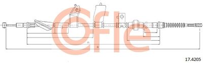 Cable Pull, parking brake COFLE 92.17.4205