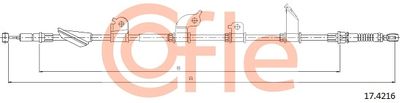 Cable Pull, parking brake COFLE 92.17.4216