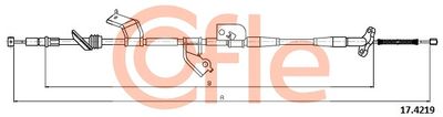 Cable Pull, parking brake COFLE 92.17.4219