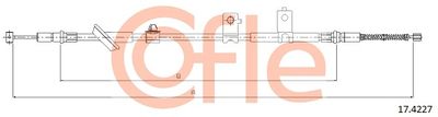 Cable Pull, parking brake COFLE 92.17.4227