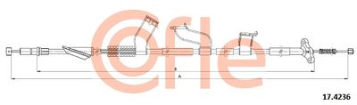 Cable Pull, parking brake COFLE 92.17.4236