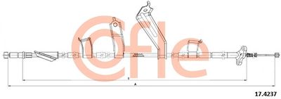 Cable Pull, parking brake COFLE 92.17.4237