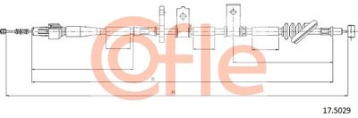 Cable Pull, parking brake COFLE 92.17.5029