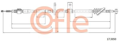 Cable Pull, parking brake COFLE 92.17.5050