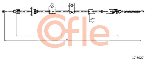 COFLE 92.17.6027 Cable Pull, parking brake
