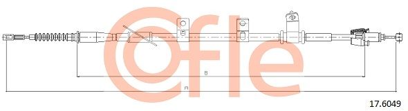 COFLE 92.17.6049 Cable Pull, parking brake