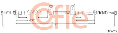 Cable Pull, parking brake COFLE 92.17.6065