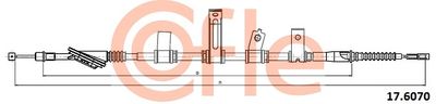 Cable Pull, parking brake COFLE 92.17.6070