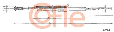 Cable Pull, clutch control COFLE 92.1702.3