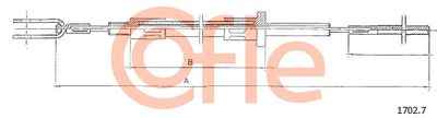 Cable Pull, clutch control COFLE 92.1702.7