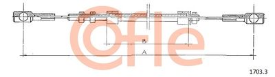 Accelerator Cable COFLE 92.1703.3