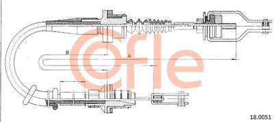 Cable Pull, clutch control COFLE 92.18.0051