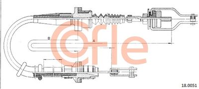 Cable Pull, clutch control COFLE 92.18.0052