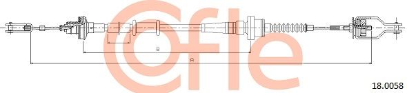 COFLE 92.18.0058 Cable Pull, clutch control