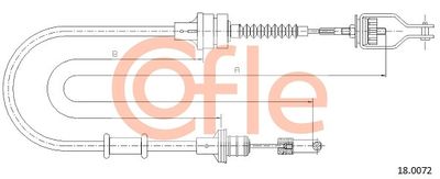 Cable Pull, clutch control COFLE 92.18.0072