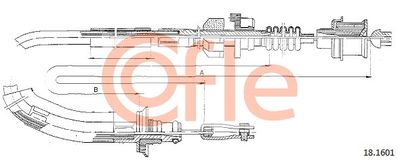 Cable Pull, clutch control COFLE 92.18.1601
