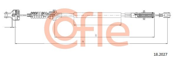 COFLE 92.18.2027 Cable Pull, clutch control