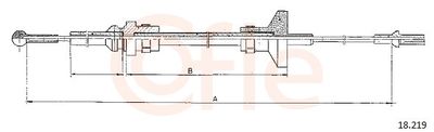Cable Pull, clutch control COFLE 92.18.219