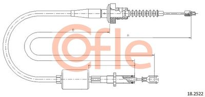 Cable Pull, clutch control COFLE 92.18.2522