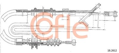 Cable Pull, clutch control COFLE 92.18.2612