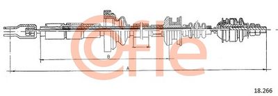 Cable Pull, clutch control COFLE 92.18.266