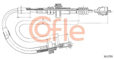 Cable Pull, clutch control COFLE 92.18.2755