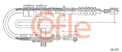 Cable Pull, clutch control COFLE 92.18.275