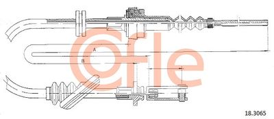 Cable Pull, clutch control COFLE 92.18.3065