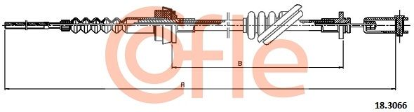COFLE 92.18.3066 Cable Pull, clutch control