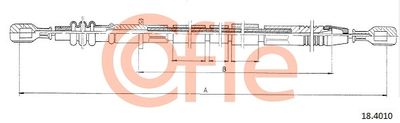 Cable Pull, clutch control COFLE 92.18.4010