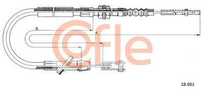 Cable Pull, clutch control COFLE 92.18.601