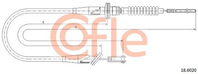 Cable Pull, clutch control COFLE 92.18.6020