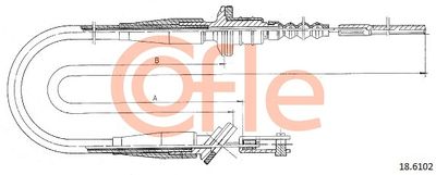Cable Pull, clutch control COFLE 92.18.6102