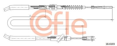 Cable Pull, clutch control COFLE 92.18.6103