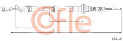 Cable Pull, clutch control COFLE 92.18.6105