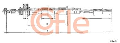 Cable Pull, clutch control COFLE 92.182.4