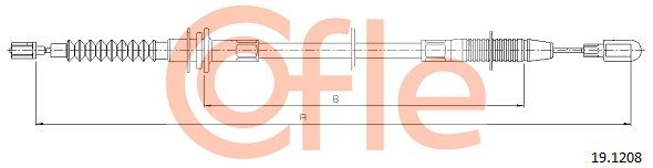 COFLE 92.19.1208 Cable Pull, clutch control