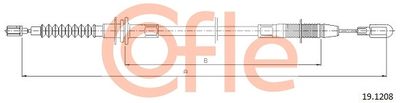 Cable Pull, clutch control COFLE 92.19.1208