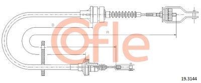 Cable Pull, clutch control COFLE 92.19.3144