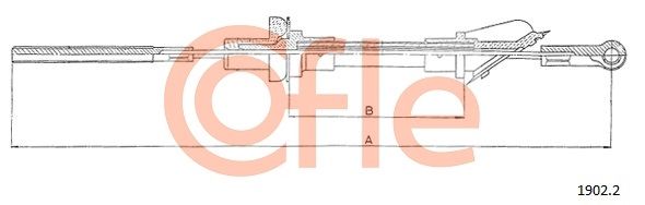 COFLE 92.1902.2 Cable Pull, clutch control